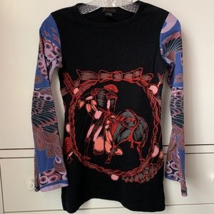 Custo Barcelona 100% Cotton Long Sleeve Graphic T-Shirt Top - S